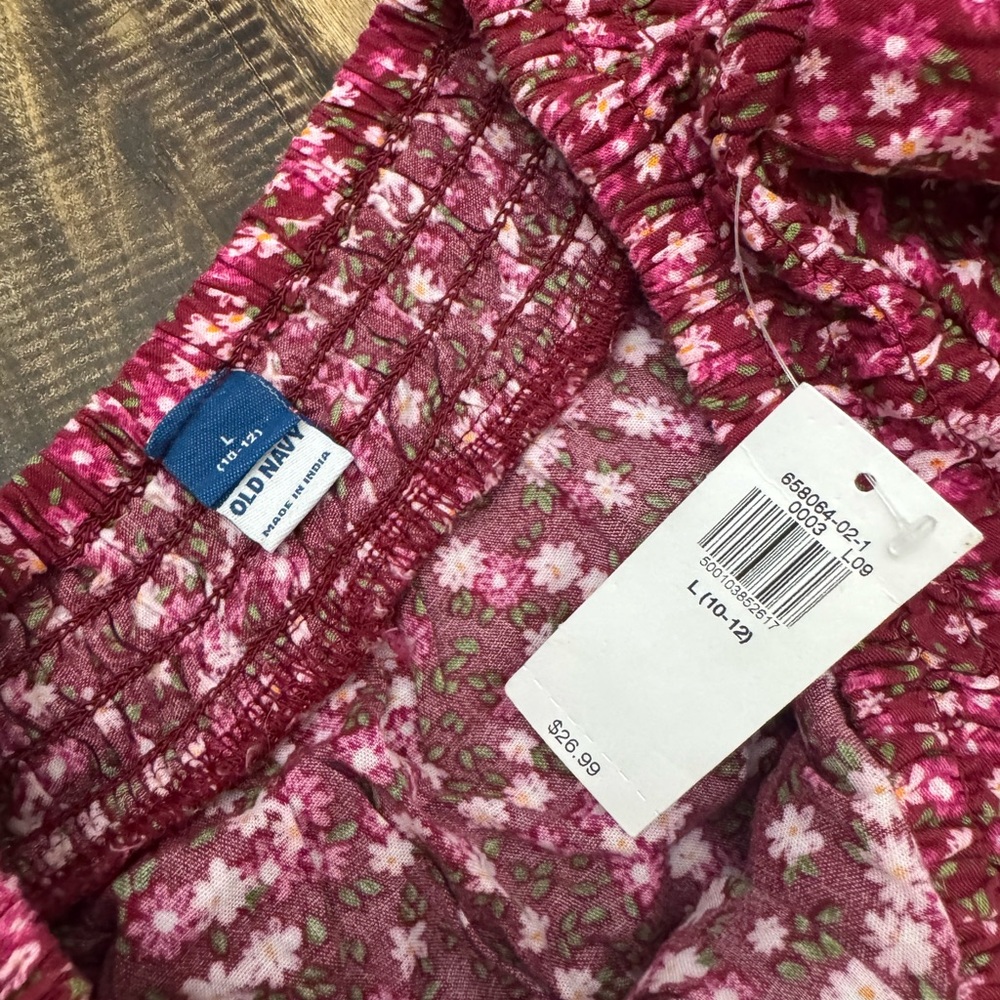 Old Navy Pink Floral Skirt